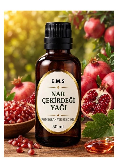 50 Ml Nar Çekirdeği Yağı Pomegranate Seed Oil %100 Saf Soğuk Pres.