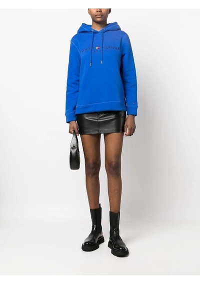 Tommy Hilfiger Bayan Kapşonlu Sweatshirt Mavi