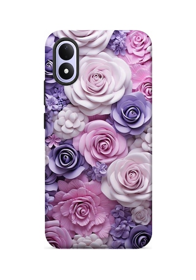 Kılıfland Xiaomi Redmi Note 17 5g Uyumlu Kılıf Boutique Baskılı Resimli Mor Güller Pcode -029 Çok Renkli