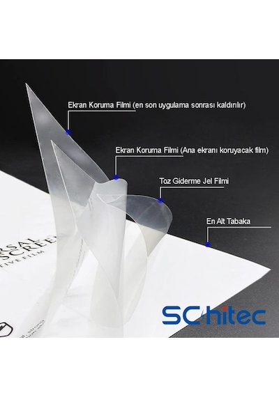 Schitec Tecno Phantom V Fold 2 Darbe Emici Premium Hayalet Ön Ekran Koruyucu Poliüretan Film