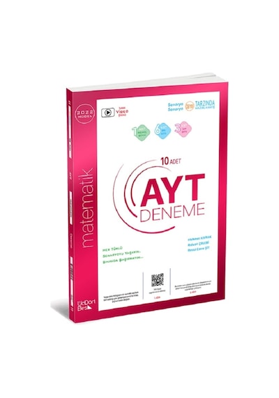 AYT Matematik 10'lu Deneme Sınavı 2021 Model -  Üç Dört Beş Yayınları