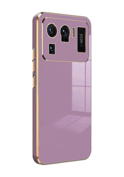 Cosmotex Newface Xiaomi Mi 11 Ultra Kılıf Volet Silikon - Mor