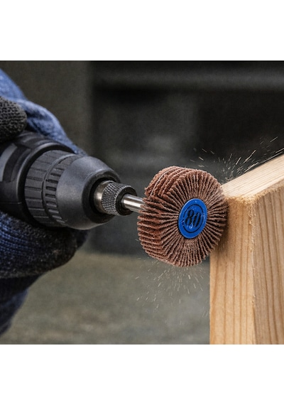 Senbang 80 Grit Flap Zımpara Tekerleği 3.17 Mm Sap Mini Zımpara Ucu 10 Adet Ahşap Metal Taşlama Polisaj