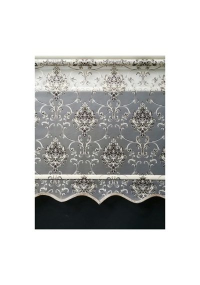 Kahve Çiçek Desenli Çift Mekanizmalı Zebra Ve Tül Stor Perde Kahve Rengi - 124532754 Kahve Rengi
