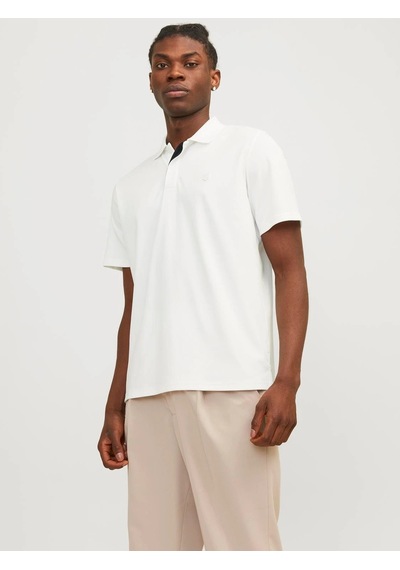 Jack & Jones Jack&jones Jprccrodney Erkek Polo T-shirt 12251180 Beyaz