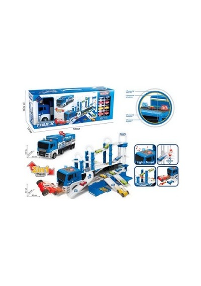 Ctoys 660-s17 Işıklı Müzikli Taşıyıcı Polis Tır Oyuncak
