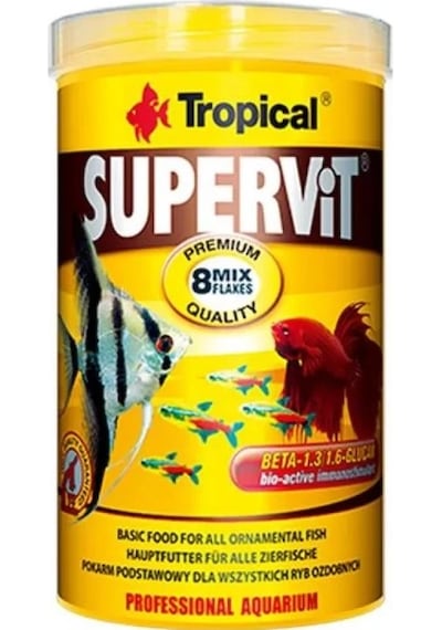 Tropical Süpervit Granulat Granül Balık Yemi 1000 Ml