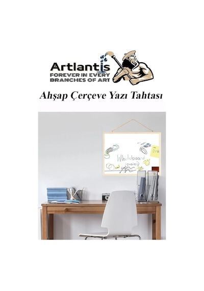 Artlantis Duvara Monte Beyaz Yazı Tahtası 60 x 90 CM