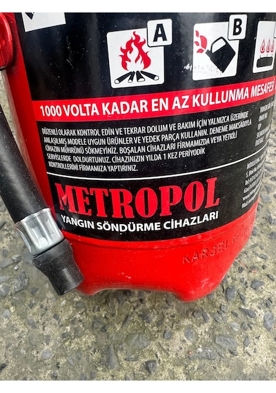 6 Kg Kuru Kimyevi Tozlu 2 'li Paket Yangın Söndürme Tüpü