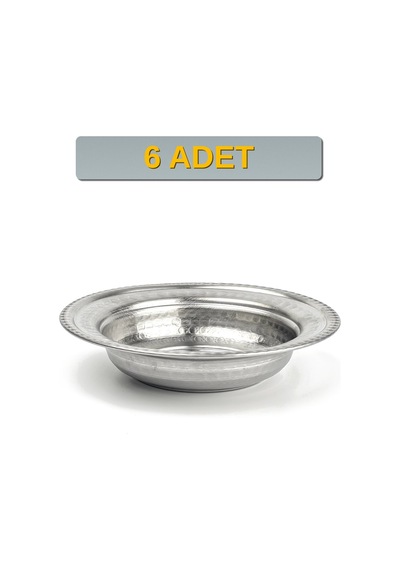 Binbir Trend 14 Cm Yanaklı Krom Çelik Çerez Ve Kahvaltılık Kasesi 160 Ml Meze, Bal-kaymak Kasesi -kase1410 6 Adet