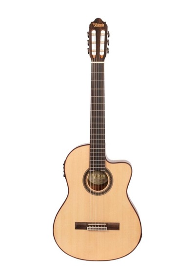 Valencia Vc704ce Elektro Klasik Gitar Cutaway 4/4 Naturel