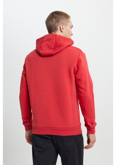 AC&Co / Altınyıldız Classics Erkek Kırmızı Standart Fit Pamuklu Kapüşonlu  Sweatshirt Kırmızı