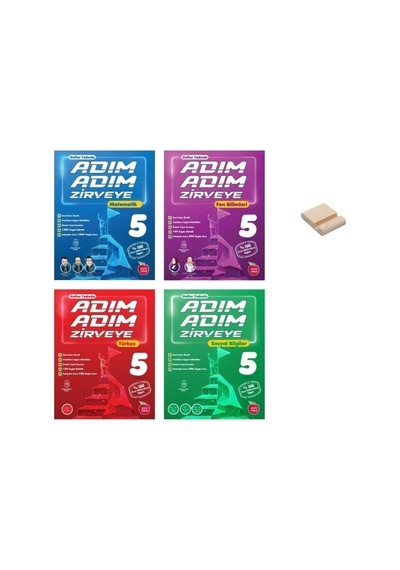 5. Sınıf Adım Adım Zirveye Matematik Fen Türkçe Ve Sosyal 4lü Set