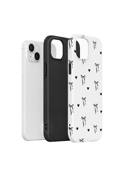 Velvoria Valestra Tiny Bows Hearts Apple iPhone Uyumlu 15 Darbe Korumalı Kılıf Valestra Select - Tiny Bows Hearts