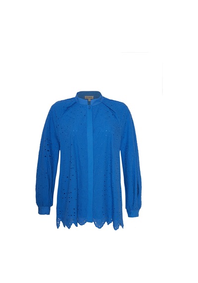 Aker 24ss02152111 Küçük Beden Bluz 24ss02152111 050 Saks Saks