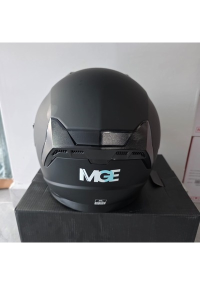 Çenesiz Kask Jk528-1 Mge Vizörlü Mat Siyah M
