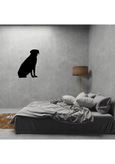 Köpek Folyo Sticker Derstv895 30cm Uzunluk Siyah