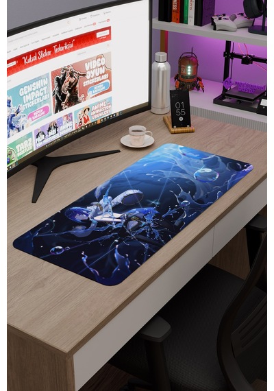 Yelan Genshin Impact Anime Gacha V4 - 70x30 Xl Gaming Mouse Pad Fare Altlığı
