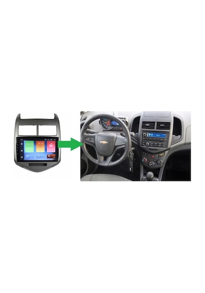 Chevrolet Aveo Android Multimedya Sistemi 4-64 Cadence 2012-2014 R18 Ön Kayıt Kamera  9"