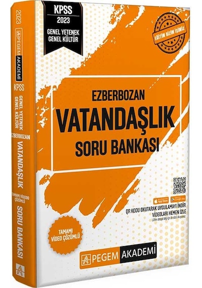 2023 Ezberbozan KPSS Genel Yetenek Genel Kültür Vatandaşlık Soru Bankası- Pegem Akademi Yayıncılık