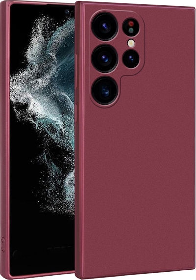 Galaxy S23 Ultra Uyumlu Zore Premier Silikon Kılıf-mürdüm Mürdüm