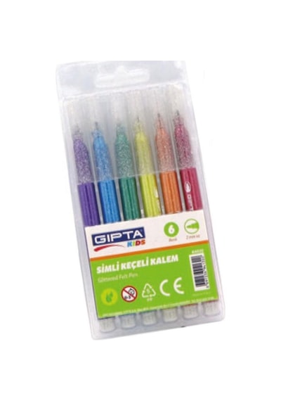 Gıpta Keçeli Kalem Çantalı 6 Simli Renk K403000