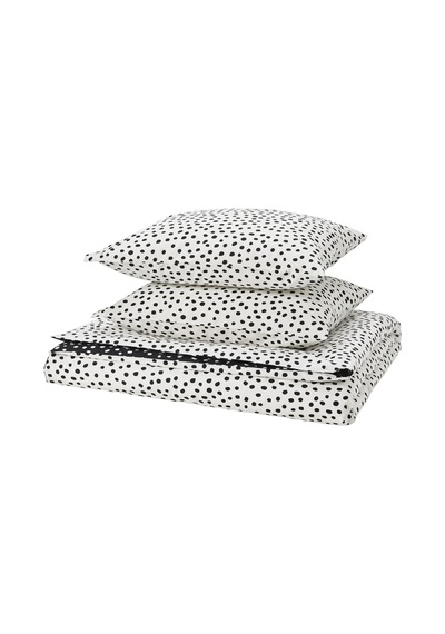 Ikea Björkgramal Çift Kişilik Nevresim Takımı 220 X 240 Cm Beyaz - Siyah