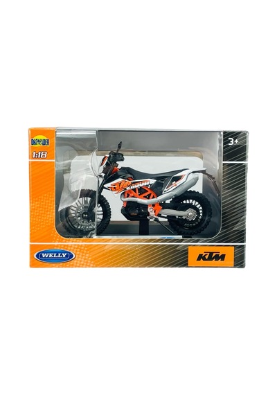 Ktm 690 Enduro R Beyaz 1:18 Ölçek Diecast Motosiklet Model