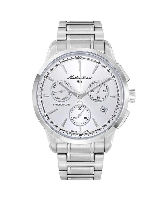 Mathey Tissot H198chas Erkek Kol Saati Gümüş - Beyaz