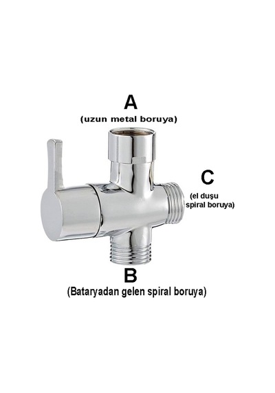Aletçantam 1/2 Yönlendirici Robot Tepe Duş Yönlendirme Orta Ara Musluğu -pirinç Gövde