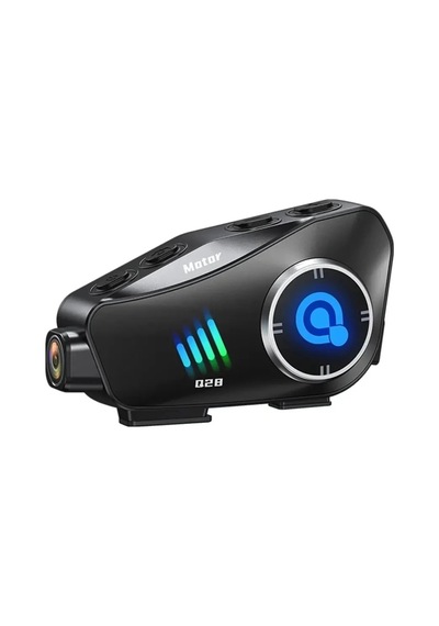 Hubrendy Kargo Q28 Motosiklet Kask Bluetooth Kulaklık 1080p Kamera Interkom Kulaklık Su Geçirmez Int