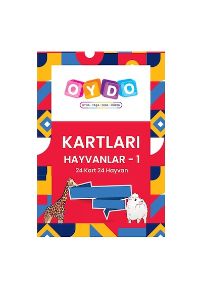 Kelime Kartları Hayvanlar 1 4 Adet