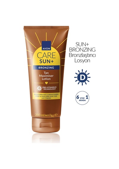 Care Sun+ Bronzıng Bronzlaştırıcı Losyon 200 Ml. Üçlü Paket