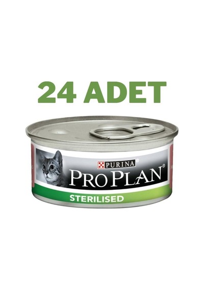 Pro Plan Sterilised Somonlu Yetişkin Kedi Konservesi 24x85 Gr