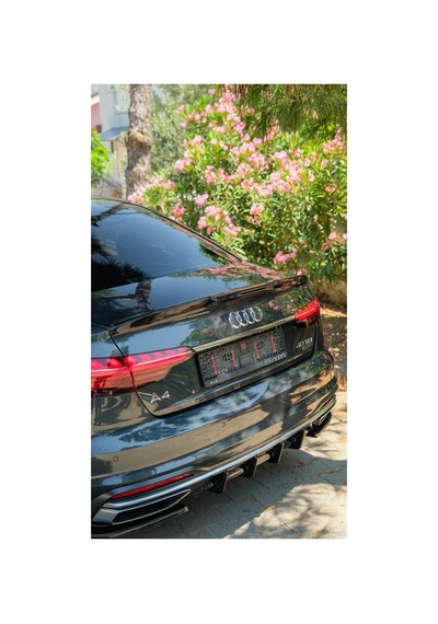 Audi A4 Bagaj Spoiler 2019-2024 Standart / Advanced / Business Uyumlu Parlak Siyah Spoiler
