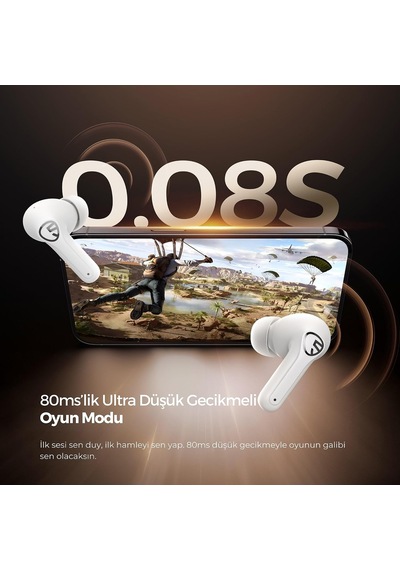 T3 Pro Anc Tws Bluetooth 5.4 Kablosuz Kulak İçi Kulaklık Beyaz