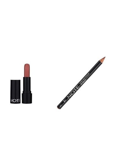 Deep Kremsi Yarı Parlak Ruj 02 Optimistic Rose & Ultra Rich Dudak Kalemi 01 Sandy 0