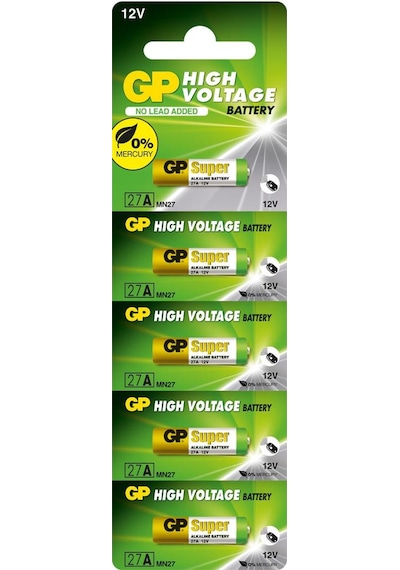 Gp Gp27a C5 27a 12v Alkalin Spesifik Pil 5'li Paket