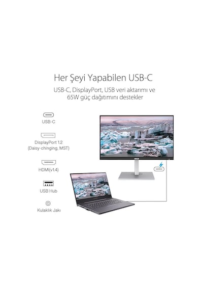 Asus 27" Pa278cv 2560x1440 5ms 75hz Dp Hdmi Ips Full Hd Monitör
