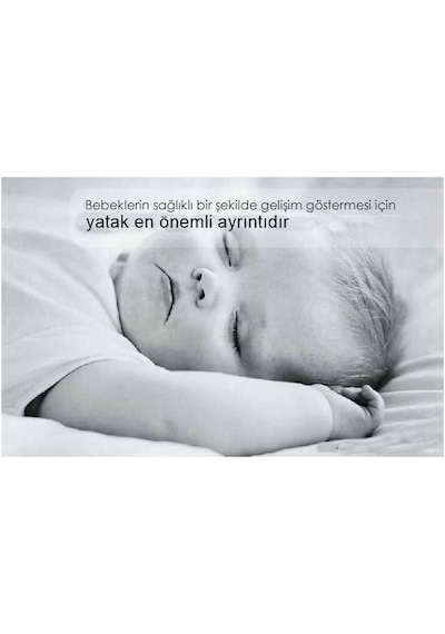 70 x 110 Ortopedik Bamboo Yaylı Yatak Bambu Bebek Yatağı