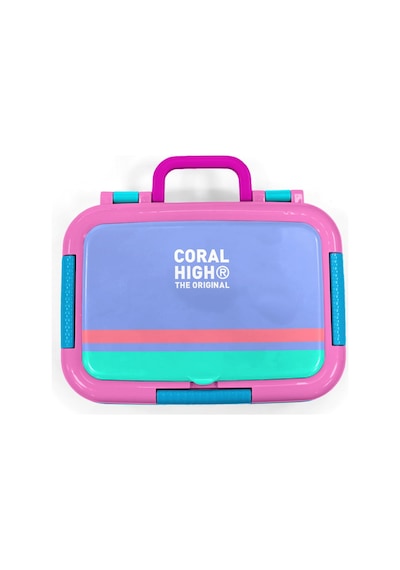 Coral High Kids Derin Mavi Desenli Paslanmaz Çelik Beslenme Kabı 39175 Mavi