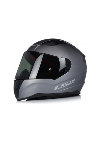 LS2 Rapid 2 Mat Titanıum Full Face Motosiklet Kaskı Siyah Camlı