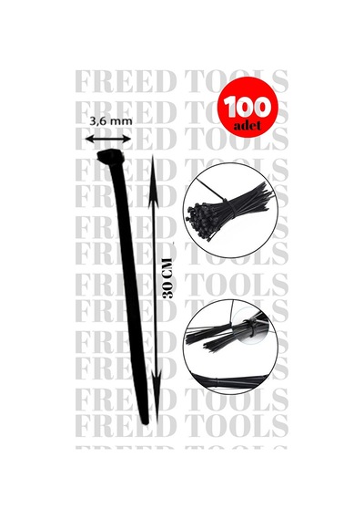 Kablo Klipsi L Kablo Bağı I Cırt Kelepçe I 3.6 Mm-30 Cm L 300 Mm