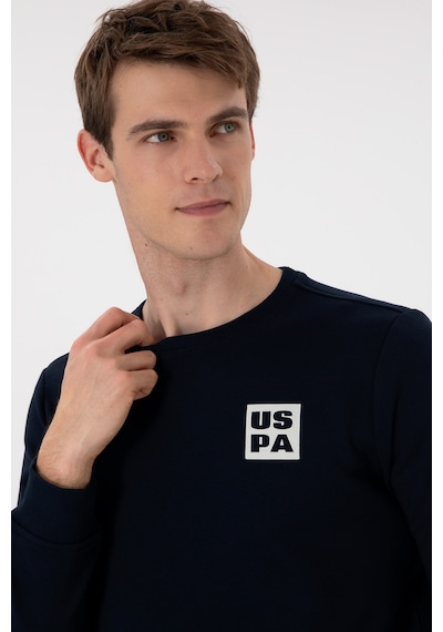 U.S. Polo Assn. Erkek Regular Fit Bisiklet Yaka Lacivert Sweatshirt 50293456-VR033
