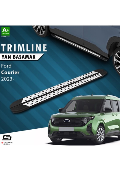 S-dizayn Ford Courier 2 Trimline Gri Yan Basamak 188 Cm 2023 Üzeri