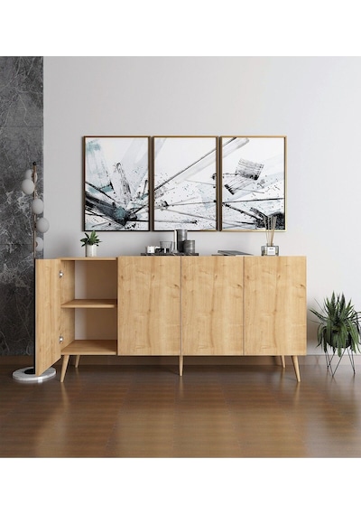 Floradesign Saphire Konsol / Konsol / Çok Amaçlı Dolap 160 Cm Meşe