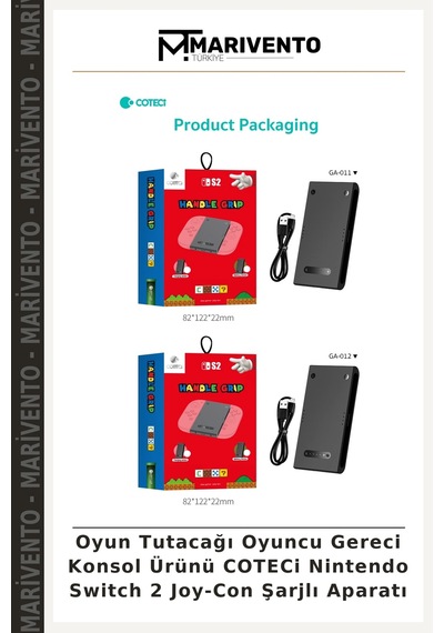 Oyun Tutacağı Oyuncu Gereci Konsol Ürünü Coteci Nintendo Switch 2 Joy-con Şarjlı Aparatı