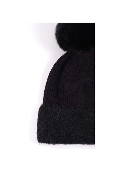 Ponponlu Kırçıllı Bere W26spb005 Uw26spb00510 Siyah