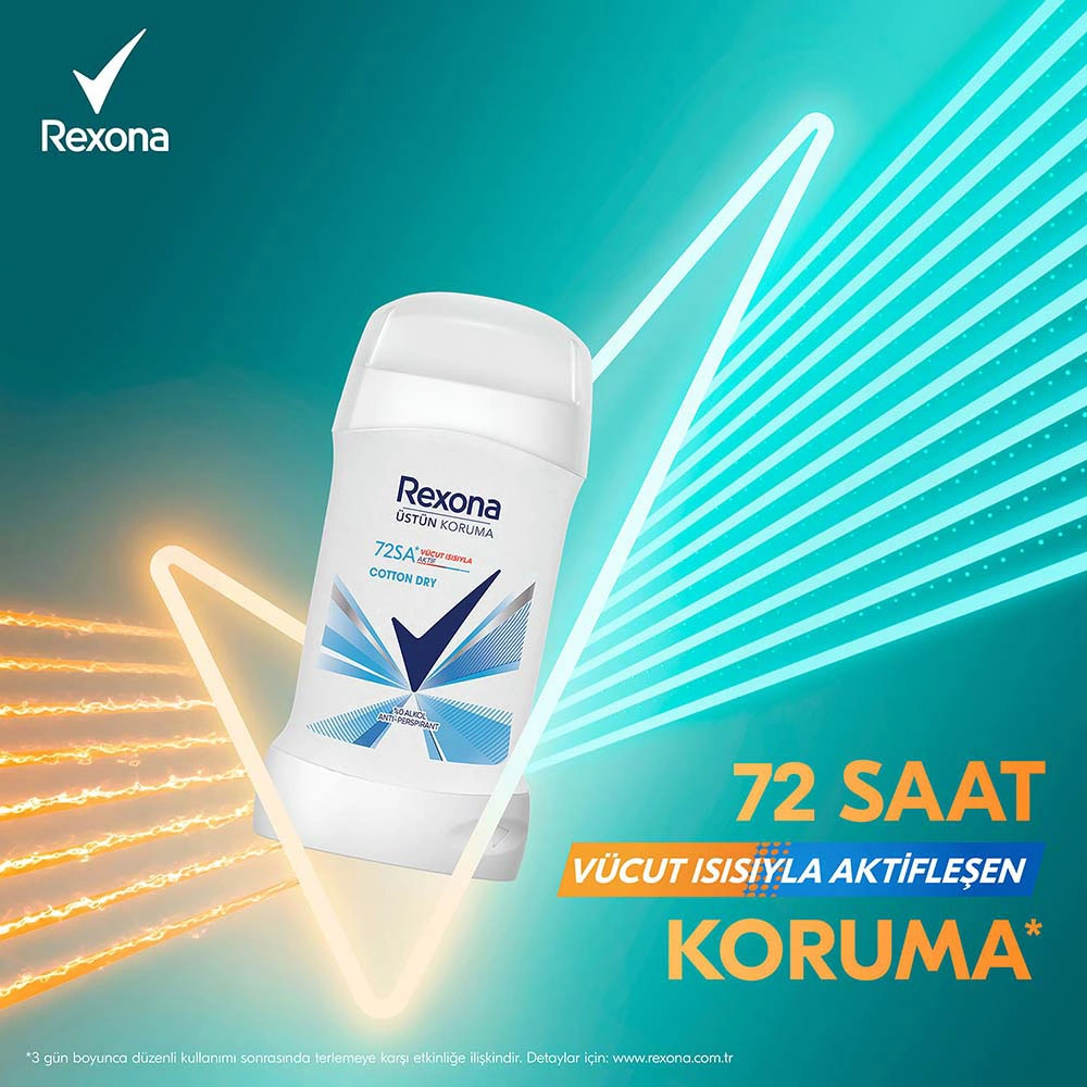 Rexona Kadın Stick Deodorant Cotton Dry 50 Ml X2