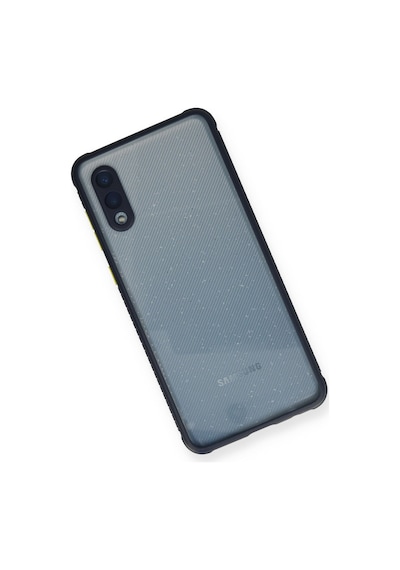 Samsung Galaxy  Uyumlu,  A02 Kılıf Miami Şeffaf Silikon - Lacivert